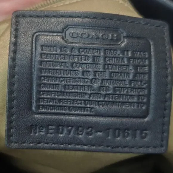 Vintage Black Coach Carly hobo bag - Picture 9 of 13